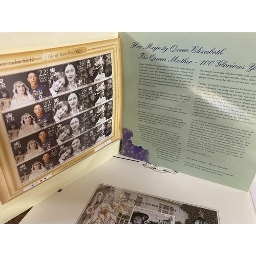 23 - Queen Mother 100th Birthday Stamp / Coin Collection