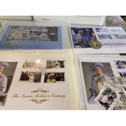 23 - Queen Mother 100th Birthday Stamp / Coin Collection