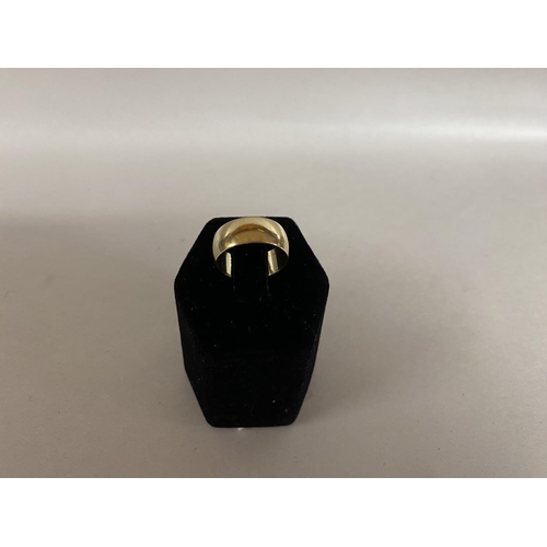 46 - 9ct Gold Band Ring, Size L - 3.15g weight