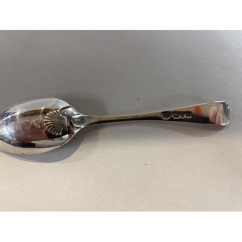 144 - Hallmarked Silver Shell Back Spoon - Chester 1926