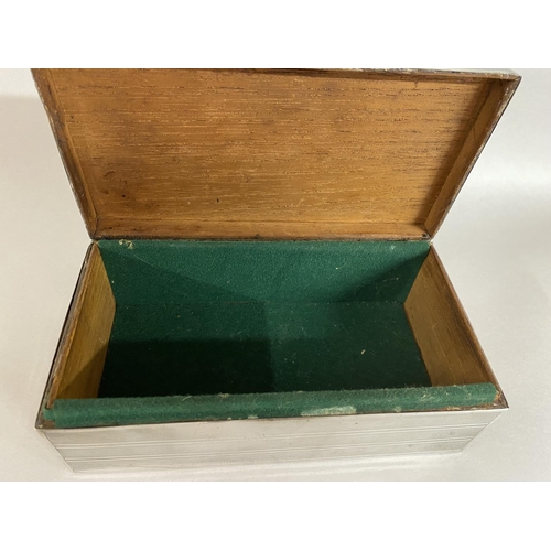 146 - Hallmarked Silver Cigarette Box - 7 x 3 x 2