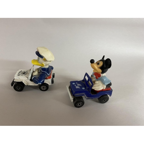 115 - Matchbox Die Cast - 1970's Mickey Mouse & Pluto in Vehicles