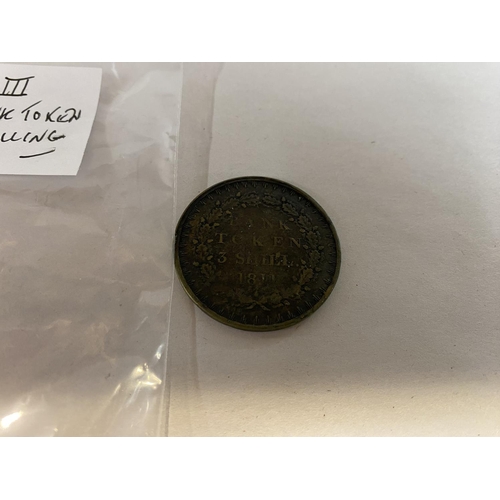 17 - George 111, 1811 3-Shilling Token