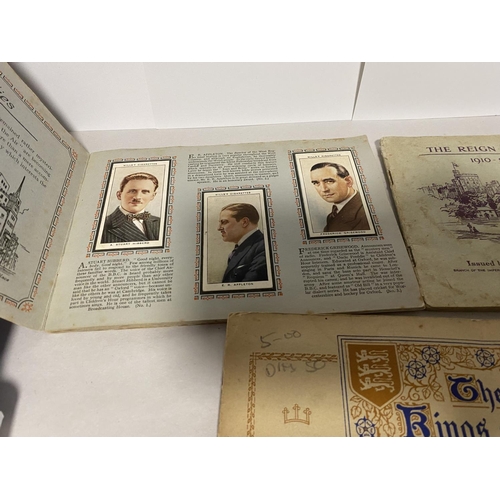 74 - 3 x Cigarette Card Albums (Stuck in) - Royalty & Radio