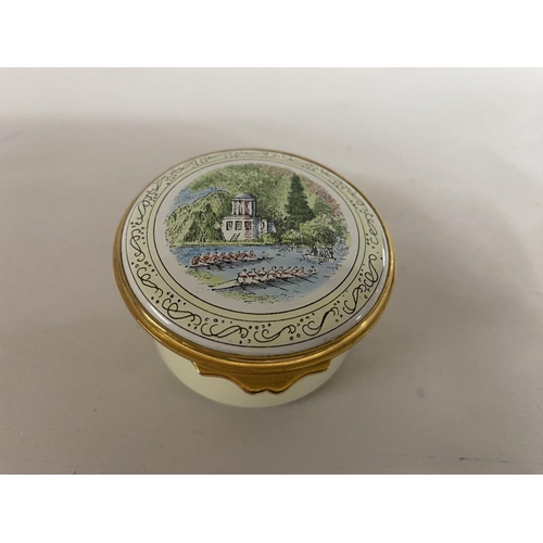 83 - C1989 Toye, Kenning & Spencer Enameled Trinket Box - Henley Regatta