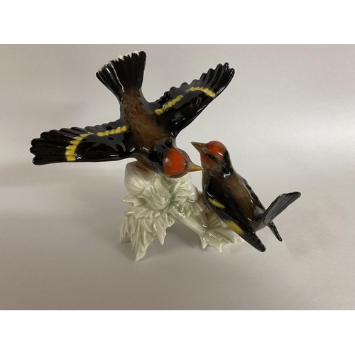 93 - Goebel Pair of Goldfinches