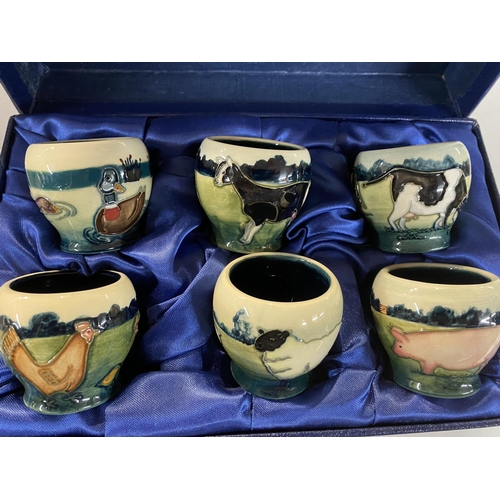 159 - Moorcroft 'Farmyard' Set of Six Egg Cups, 2