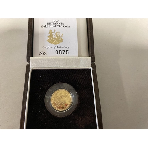 29 - 1997 Britannia Gold Proof £10 Coin, Limited Edition