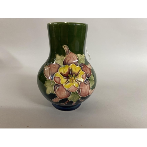 43 - Moorcroft Small 10cm Floral Vase