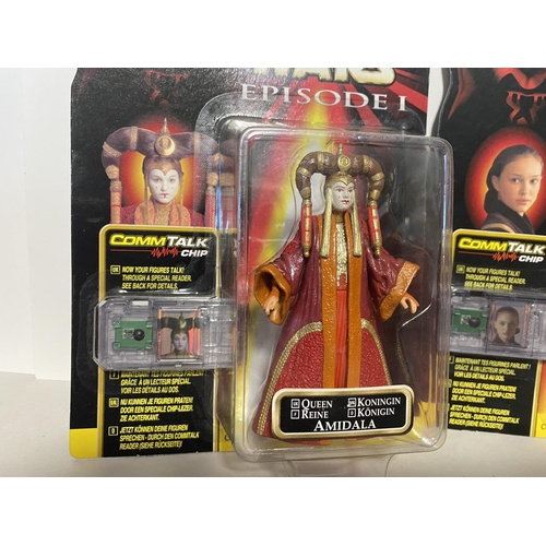 136 - 2 x Star Wars, Episode 1 Comm Talk Figures - Amidala