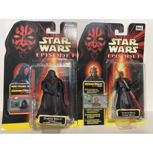 137 - 2 x Star Wars, Episode 1 Comm Talk Figures - Darth Maul