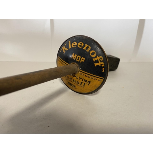 74 - Vintage 'Kleenoff' Mop