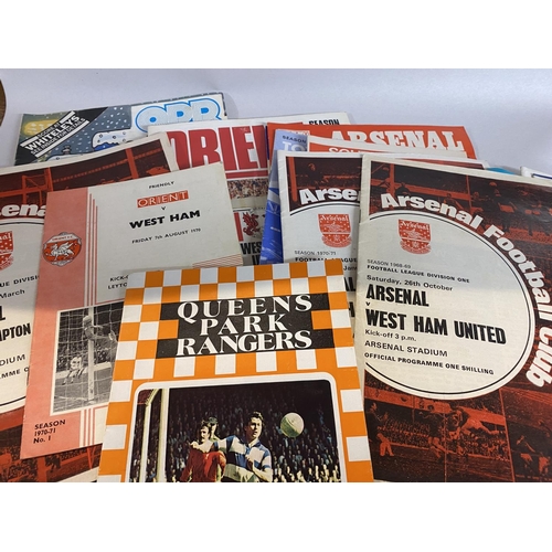 208 - 18 x WQest Ham United Away Football Programmes - Mostly London Derby's