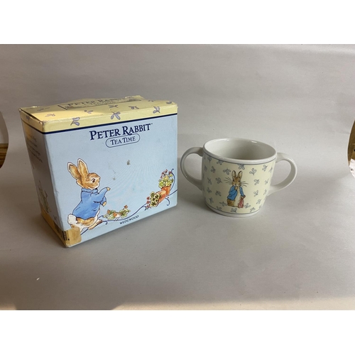 184 - Wedgwood Peter Rabbit Teatime Two Handled Mug with Box