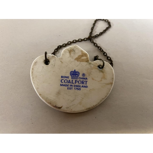 24 - Coalport Bone China Whisky Decanter Label