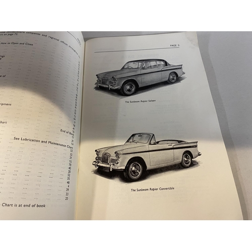 212 - c1961 Sunbeam Rapier Handbook