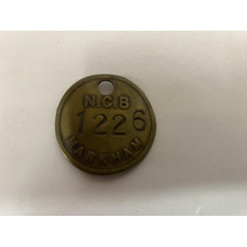 168 - NCB Markham Colliery 1226 Pit Check Token