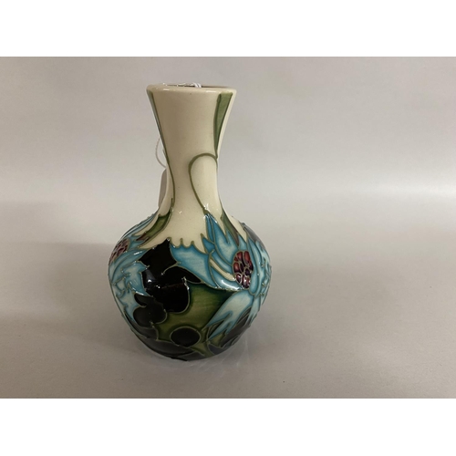 114 - Moorcroft 'Sea Holly' 10cm Vase, Seconds