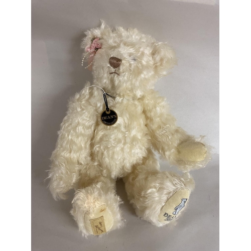 56 - Deans Mohair Bear - Matilda with Certificate of Authenticity c2000, Limited Edition 1275/2000, 28cm