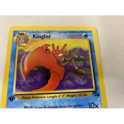 100 - Rare Pokeman Card - Kingler c1999