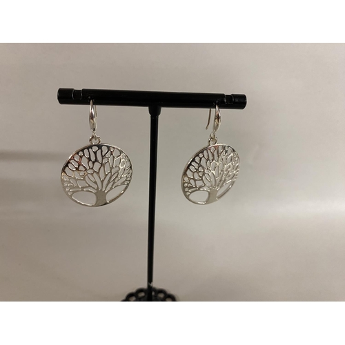 230 - 925 Silver 'Tree of Life' Earrings