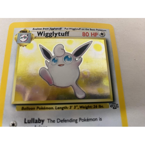 99 - Rare Pokeman Card - Wigglytuff 16/64 c1999