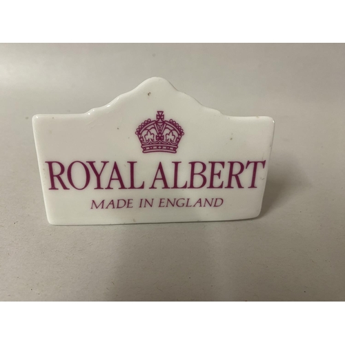 55 - Royal Albert Display Plaque