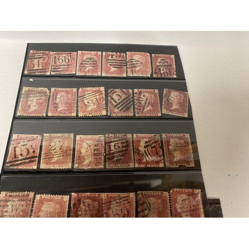 81 - Quantity x 55 Penny Red Stamps - Used