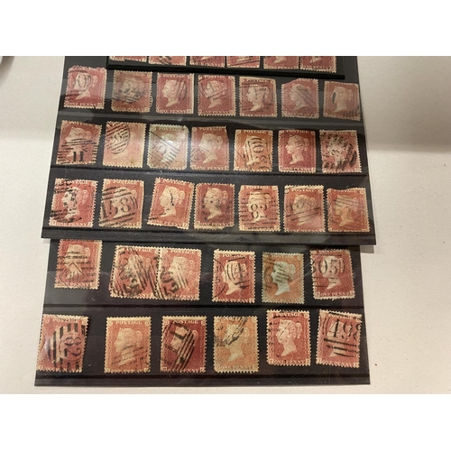 81 - Quantity x 55 Penny Red Stamps - Used