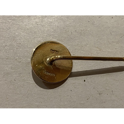 151 - 9ct Gold Stick Pin - Weight 1.17g