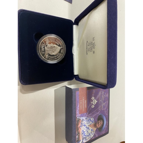 117 - Royal Mint - Queen Mother Centenary Silver Crown, Boxed