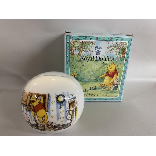 184 - Royal Doulton Boxed Winnie the Pooh Money Box