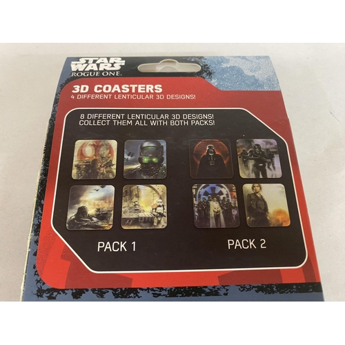 80 - Pack of Star Wars 3D Coasters - New