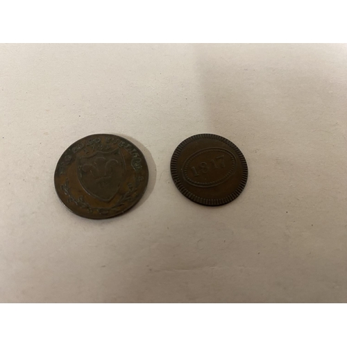 288 - 1793 South Wales Token & 1817 Token