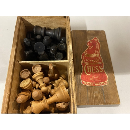 282 - Staunton Wooden Chess Set, Boxed