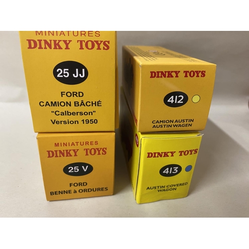 46 - Dinky (Atlas Re-issue) x 4 Boxed Mint Trucks