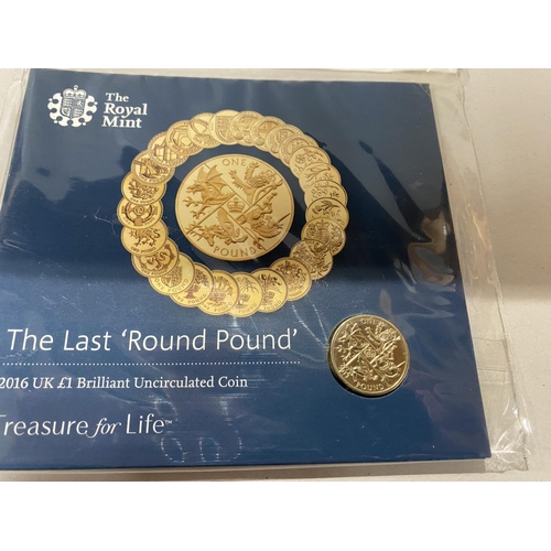 170 - Royal Mint - Last Round Pound Coin - In Sealed Pack