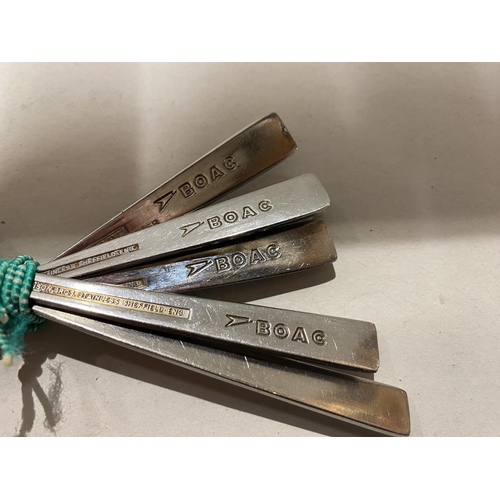 20 - 6 x Vintage BOAC Sugar Spoons