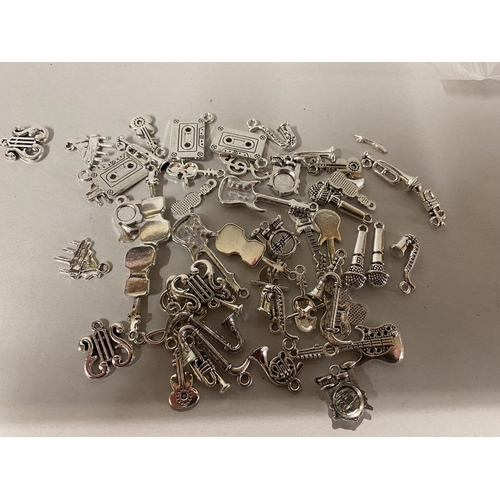 164 - Approx. 50-Piece 'Musical Instrument' Charms/Pendants