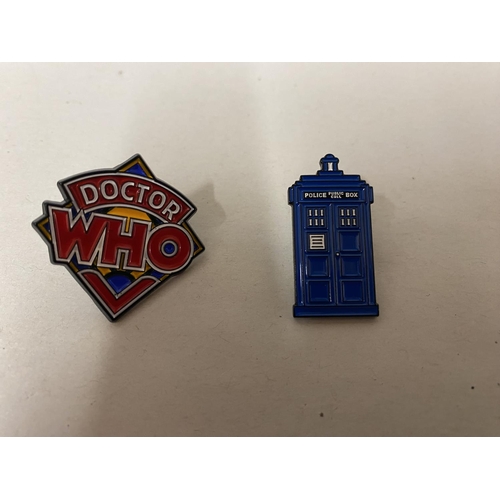 165 - Dr Who & Tardis Pin Badges