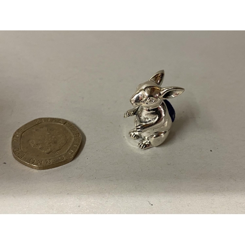 42 - Sterling Silver 925 'Rabbit' Pin Cushion