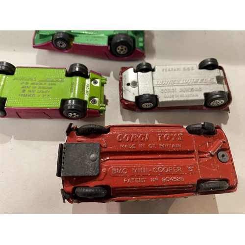 119 - 5 x Vintage Corgi & Matchbox Cars - Playworn but Good Condition