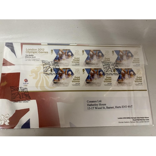 72 - Olympic FDC Plus 12 x Mint/Unused Olympic Stamps