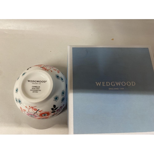 76 - Wedgwood Camellia Tea Bowl, Boxed