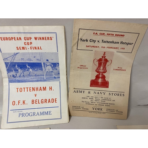 198 - Tottenham Hotspur Football Programmes x 5 inc 1947