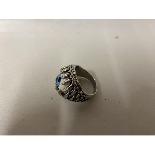 78 - 'Evil' Eyes Ring, Size T-U