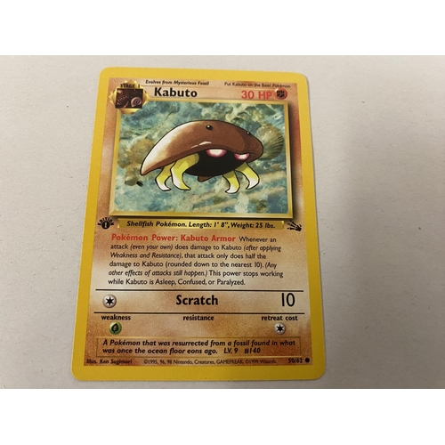 242 - Rare Pokemon Card C1999 - Kabuto 50/62