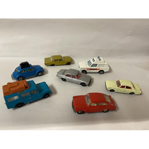 7 - 7 x Vintage Die Cast inc. Gorgi, Matchbox, Husky - Playworn but Good Condition