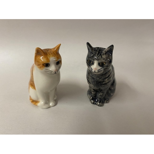 151 - Quail Pottery 'Cat' Salt & Pepper