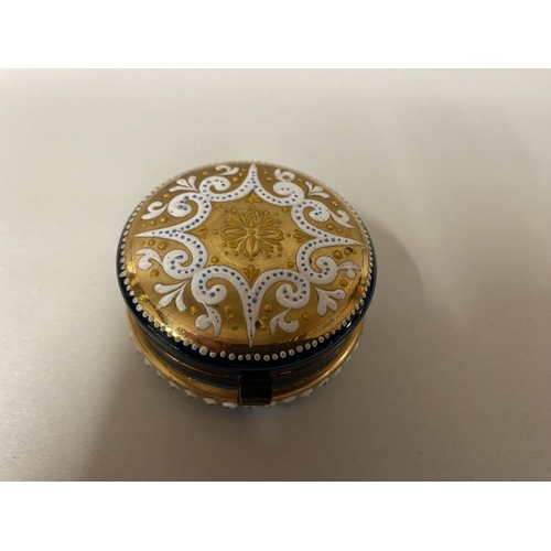 177 - Gilded Glass Trinket Box